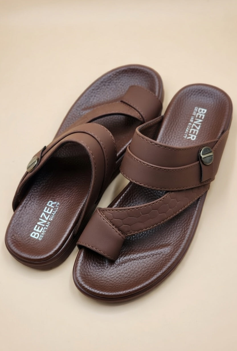 Sandale Multi-Brides Marron