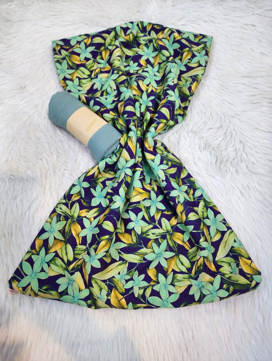 Tissus 2 pièces  Floral Tropical – Violet Exotique